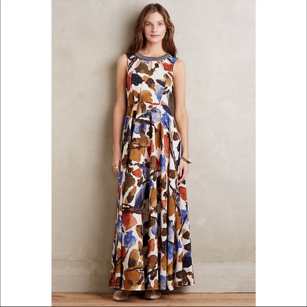 Anthropologie Ranna Gill Finola Maxi Dress